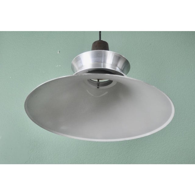 Danish Lamp in Brown and Silver Metal, 1970s For Sale - Image 12 of 17