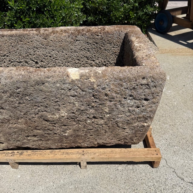 Contemporary Antique Limestone Trough 51126c For Sale - Image 3 of 7