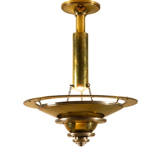 Art Deco Lamp in Brass from George Halais, France, 1930s For Sale