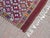 Mid 20th Century Vintage Amethyst Turkish Embroidery Kilim Rug For Sale - Image 6 of 11