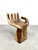 Wood Wooden Handcrafted Carved Hand Chair For Sale - Image 7 of 7