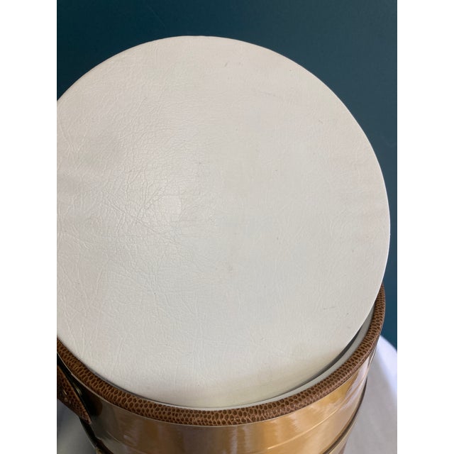 Mid 20th Century Georges Briard Mid-Century Ice Bucket With Faux Leather For Sale - Image 10 of 12