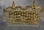 Large Antique Brass Wall Lamp with Swarovski Crystals, 1940s For Sale - Image 4 of 5