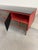 1990s Custom 11 Drawer Credenza in Red with Brushed Steel Doors and Black Glass Top For Sale - Image 15 of 17