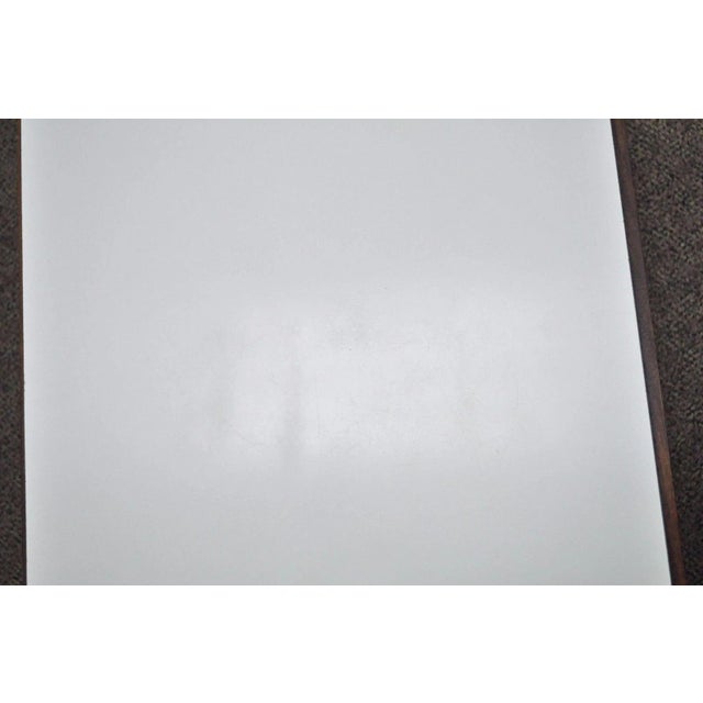 Mid 20th Century Vintage Mid Century Modern Black & White Rectangular Laminate End Tables - Pair For Sale - Image 5 of 11