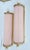 Art Deco Vintage Art Deco Light Old Lamp Wall Sconces Fixture Brass & Pink Glass Rod Ship Light - Pair For Sale - Image 3 of 5