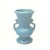 1980s Baby Blue Small Ceramic Vase Curation - Group of 3 For Sale - Image 4 of 7