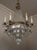 Italian Empire Style 12-Light Chandelier in Brass, Crystal and Cut Glass, 1940s For Sale - Image 13 of 15