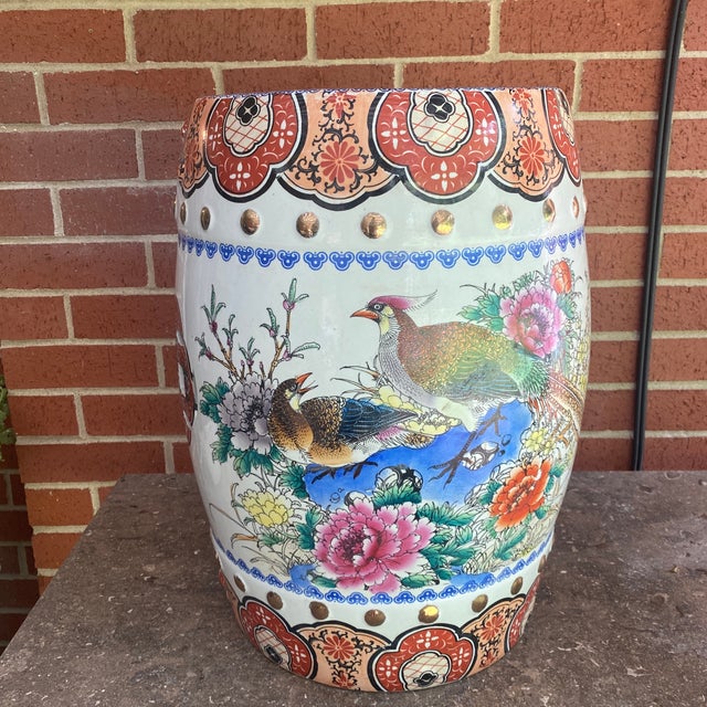 Vintage MidCentury Chinese Garden Stool Chairish