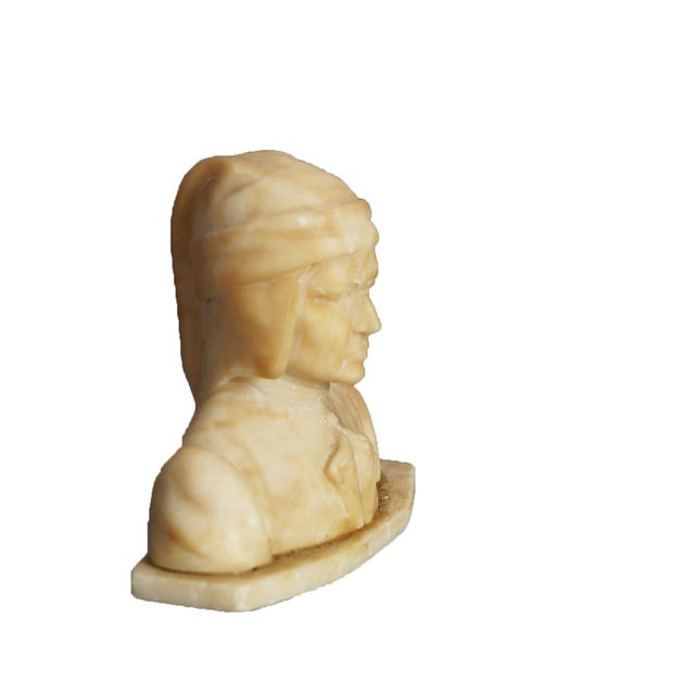 Early 20th Century Early 20th Century Antique Italian Neoclassical Carved Alabaster Bust Circa 1900 For Sale - Image 5 of 9