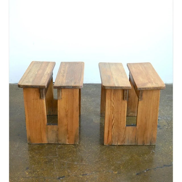 Axel Einar Hjorth Axel Einar Hjorth "skoga" Stools - a Pair For Sale - Image 4 of 9