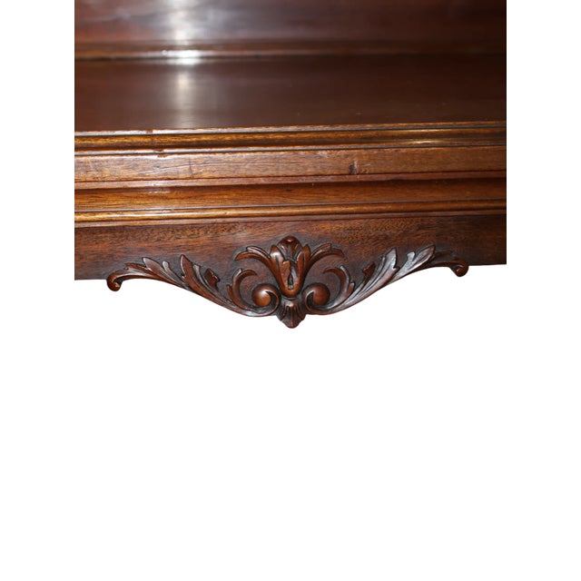 This exquisite Louis XVI mahogany console table is a fine example of French neoclassical elegance, beautifully merging...