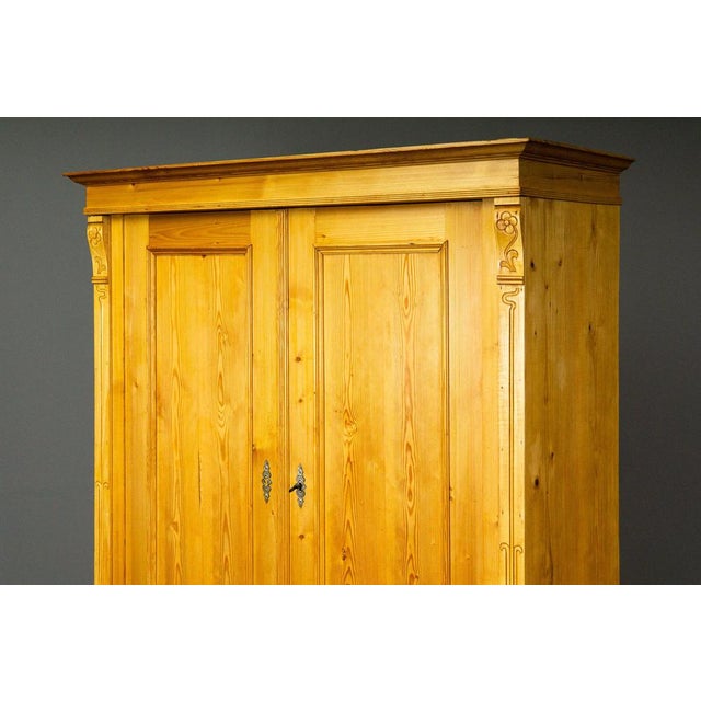 Art Nouveau Wardrobe in Pine For Sale - Image 10 of 18