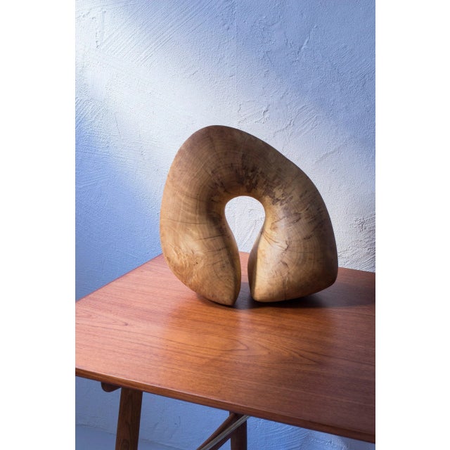 Danish Free Form Sculpture in Maple For Sale - Image 10 of 12