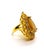 Yellow Bochic “Capri” Vintage Multi Sapphire & Yellow Sapphire Ring 18K Gold & Silver For Sale - Image 8 of 11
