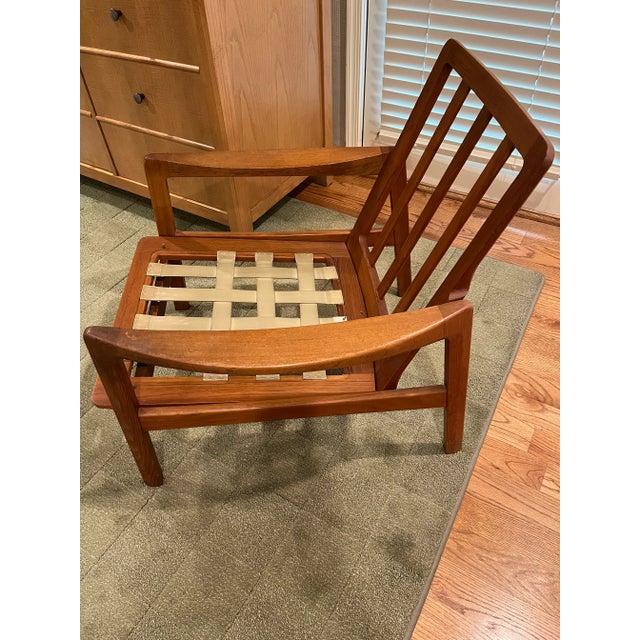 1960s 1960s Teak Easy Chair Made in Norway For Sale - Image 5 of 10