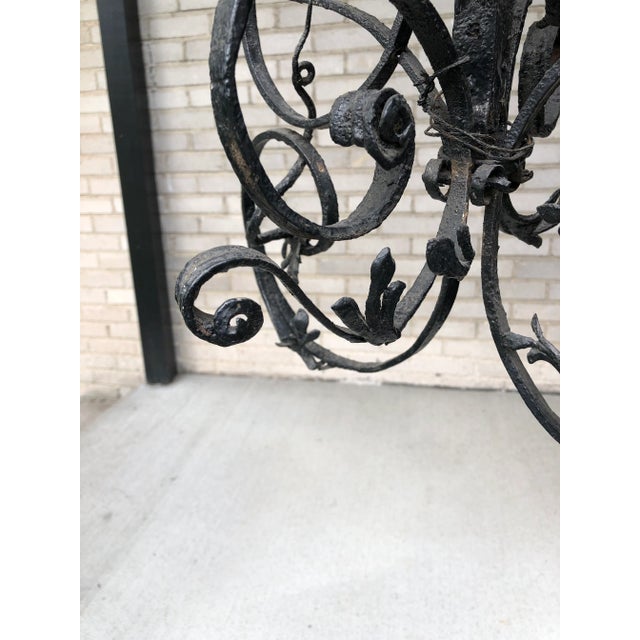 French Hand Forged Wrought Iron Cremaillere Kitchen Tool Holder For Sale - Image 10 of 13