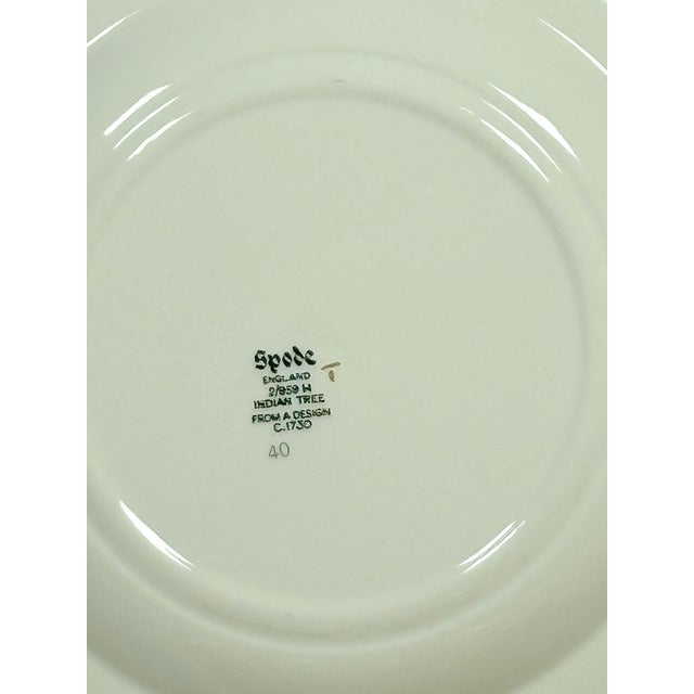 Spode Mid 20th Century Spode “Indian Tree” Side Plates ~ 7.5” ~ Set of 4 For Sale - Image 4 of 4