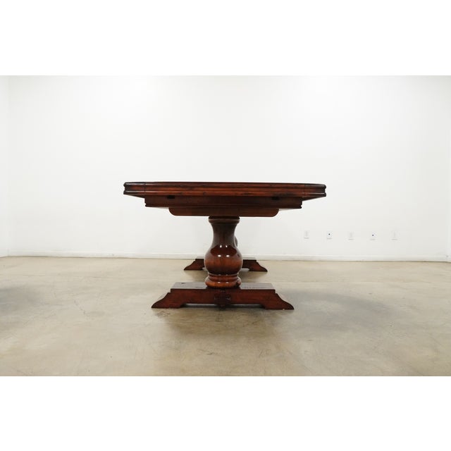 Brown Vintage Bernadette Livingston Rustic Luxury Furniture Dining Table For Sale - Image 8 of 14