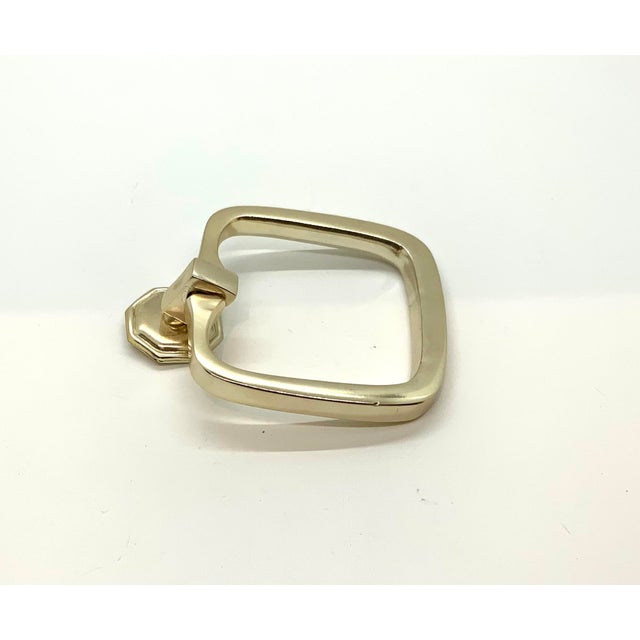 Modern Baker French Silver/Champagne Pull For Sale - Image 3 of 4