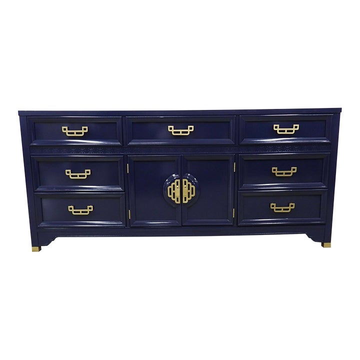 Mid 20th Century Chinoiserie Lacquered Henry Link Mandarin Dresser Chairish
