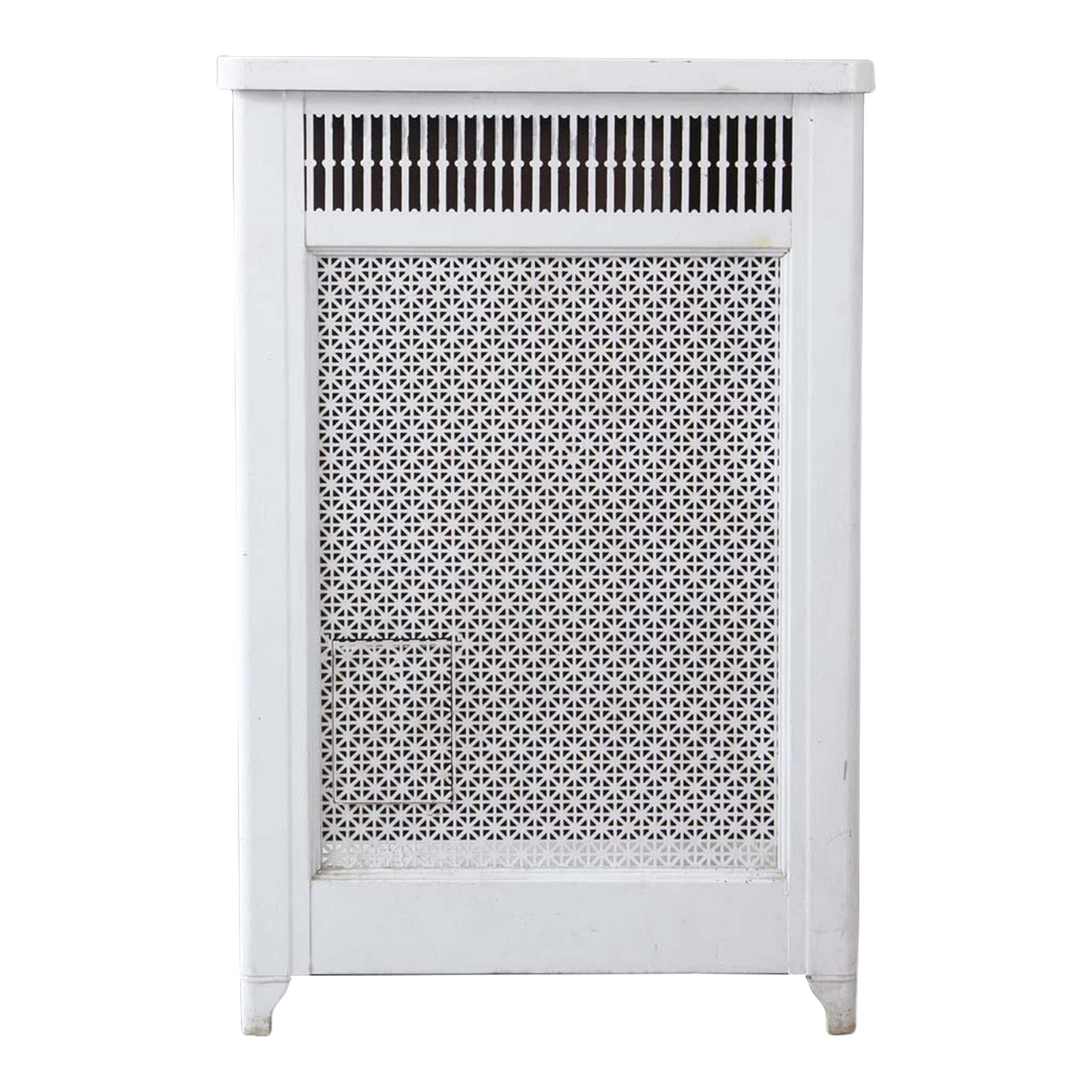 Turn of the Century White Metal Radiator Cover Chairish