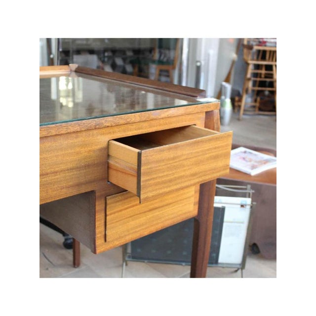 Desk with 4 Drawers and Glass Top by Gio Ponti, Italy, 1959 For Sale - Image 6 of 10