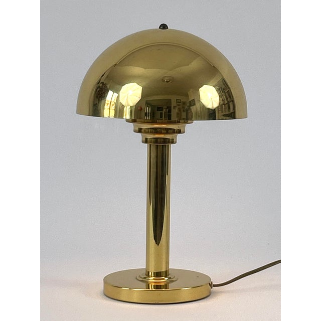 Elegant and highly decorative mid-century modern brass table lamps. Designed and manufactured by wsb, germany, 1970s....