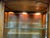 Antique Tiger Oak, Lighted Curio Cabinet, Four Glass Shelves, Hand Carved, Glass Door For Sale In New York - Image 6 of 13