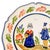 French Provincial 1960s French Faience Quimper Breton Couple Decorative Plate For Sale - Image 3 of 4