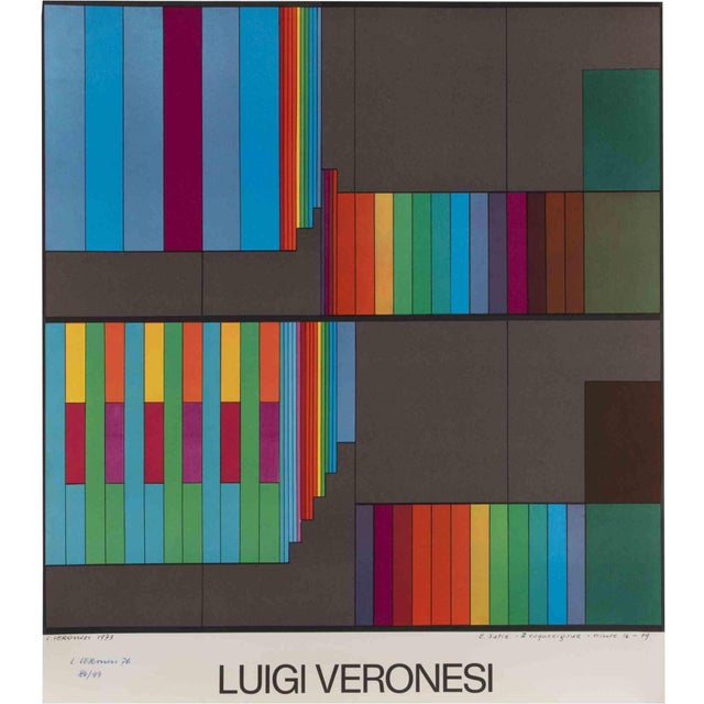 Abstract Composition is a lithograph, realized in the 1970s by Luigi Veronesi . Hand-signed in the lower left. Numbered....