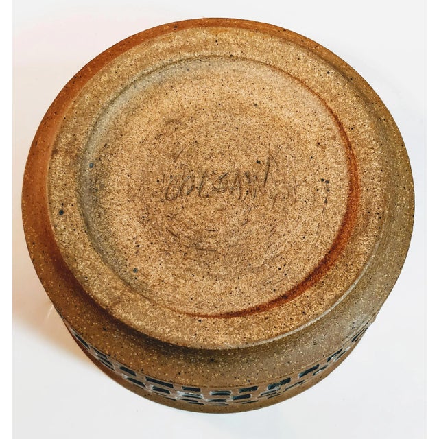 Ceramic Mid C Tile Planter Bowl Oklahoma Artist For Sale - Image 7 of 10
