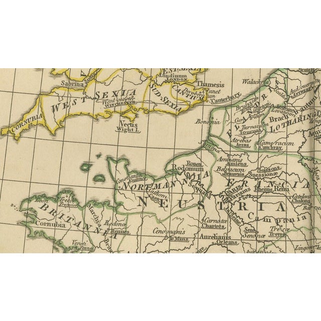 Antique Map of Europe Roman to Medieval Transition from Danville, 1818 For Sale - Image 9 of 11