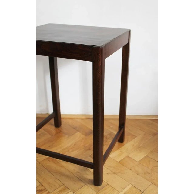 Brown Vintage Side Table, 1920s For Sale - Image 8 of 10