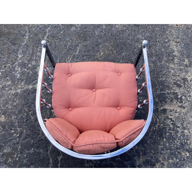 Mid Century Modern Chrome Barrel Lounge Chair, 1970s For Sale In Miami - Image 6 of 12