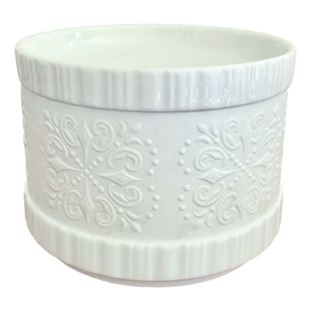 German Edelstein Bavaria Bowl with Lid, 1970s For Sale