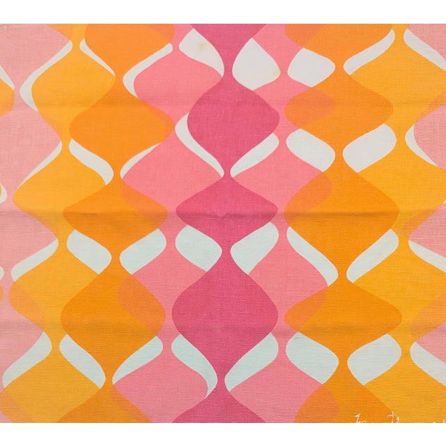 Mid-Century Modern Jonathan Adler Cotton Dinner Napkins, Set of 6 For Sale - Image 3 of 9