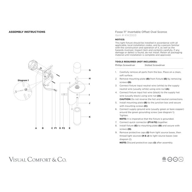 Kelly Wearstler for Visual Comfort Signature Fosse 11" Invertable Offset Oval Sconce in Antique-Burnished Brass with Alabaster For Sale - Image 12 of 13