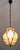 Venetian hall lantern or pendant light, frosted Murano glass hand-blown into an iron frame, Italy 1950-60. The height of...