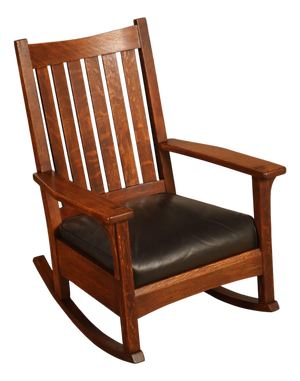 Antique L & J.G. Stickley Mission Oak Rocking Chair