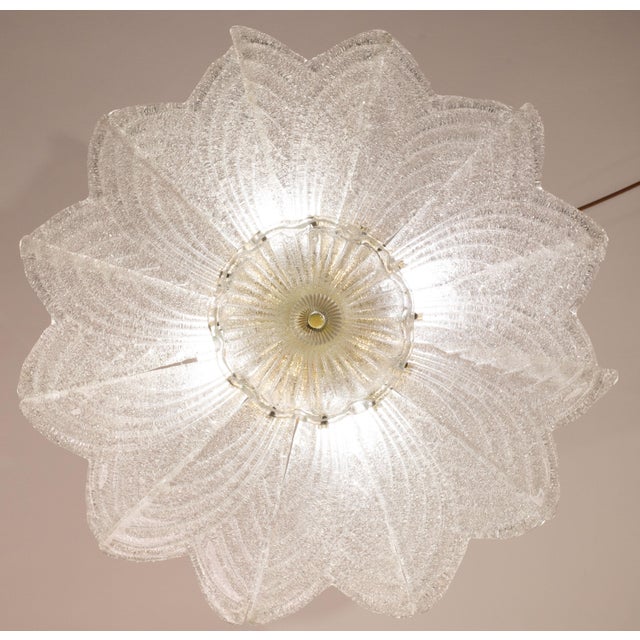 Italian Amalfi Italian Murano Glass Ceiling Light or Chandelier, 1970s For Sale - Image 3 of 12