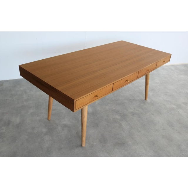Vintage Danish Wooden Dining Table, 1980s For Sale - Image 4 of 14