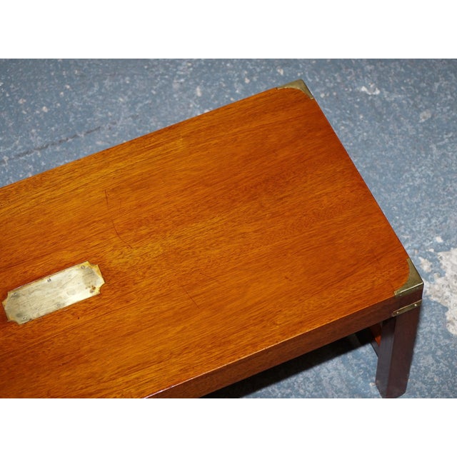 Military Campaign Coffee Table from Harrods Kennedy London For Sale - Image 9 of 16