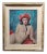 Mancini 1960s Nude Brunette Wearing a Red Hat -Oil Painting For Sale