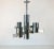 1960s Chrome 4-Arm Chandelier by Gaetano Sciolari, Italy For Sale - Image 9 of 13