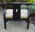 Vintage Century Chair Black Lacquer Horseshoe Ming Chair Brass Accents For Sale - Image 9 of 17