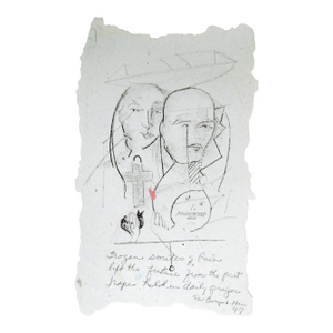 Modernist 21997 Surrealist Portrait Drawing