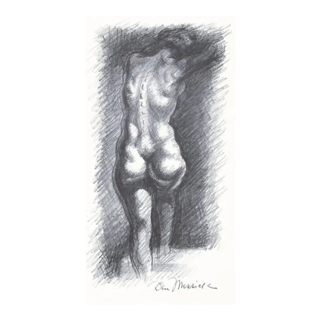 1930s Ben Messick Female Nude Lithograph For Sale