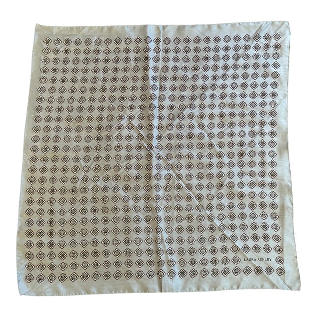 Laura Ashley Designer Silk Scarf For Sale