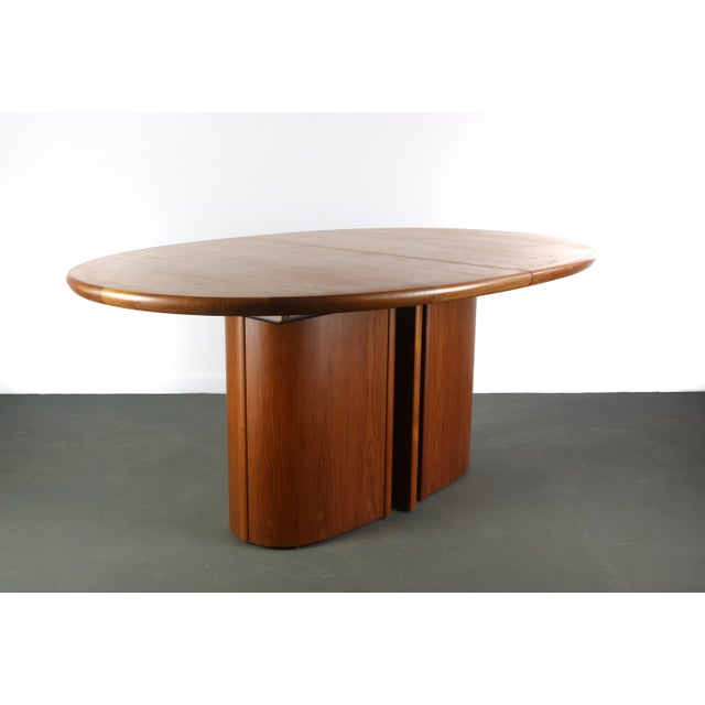 Oval Skovby Dining Table with Butterfly Leaf in Rich Teak ...